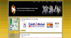 Desktop Screenshot of cd68judo.fr