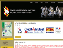 Tablet Screenshot of cd68judo.fr